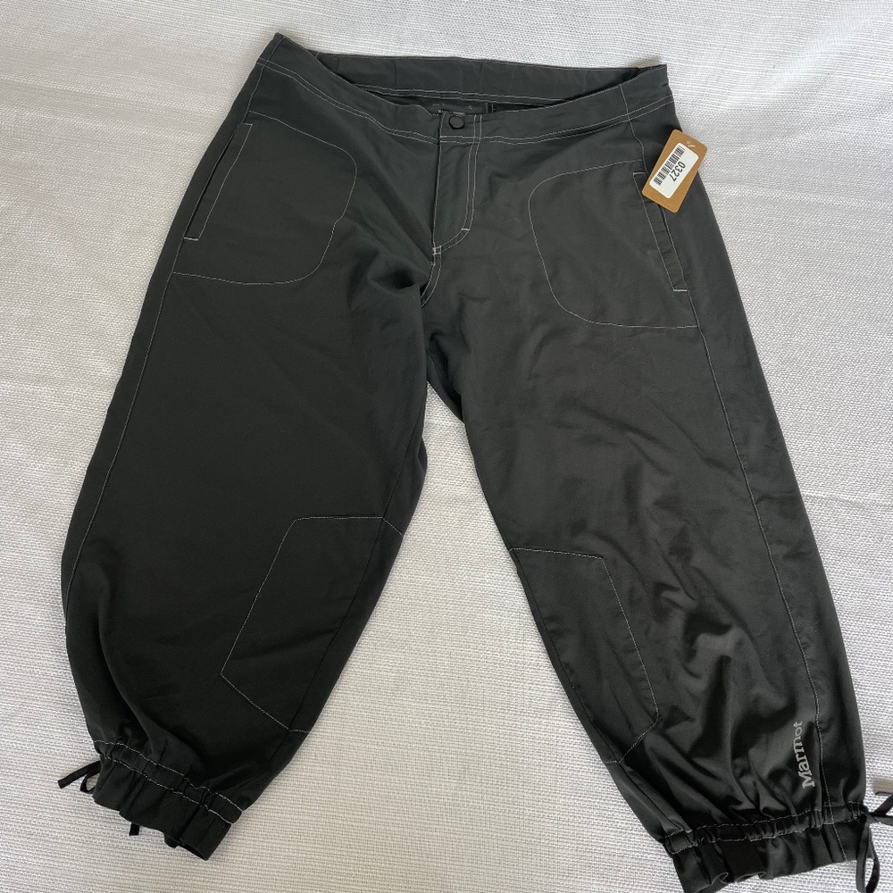 Marmot Women's Size Medium Grey Poly Blend Capri Hiking Pant #327